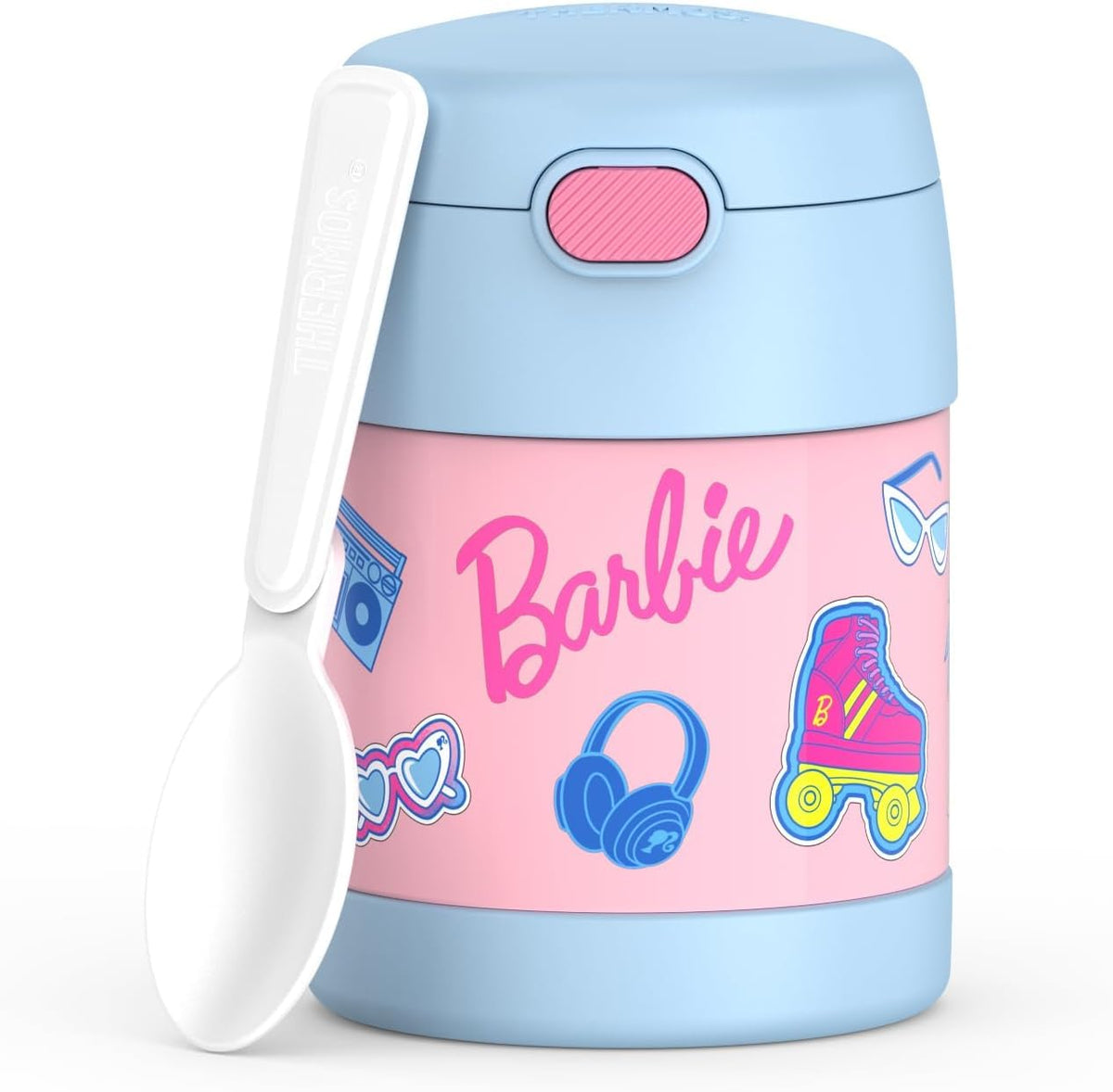 THERMOS FUNTAINER Kids Food Jar with Spoon, 10oz, Navy