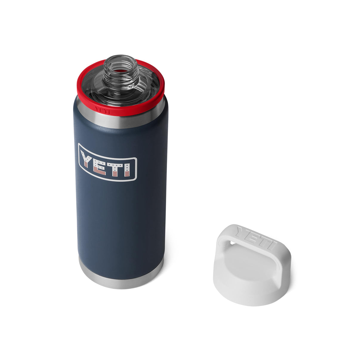 YETI Rambler 26 oz Bottle, Vacuum Insulated, Stainless Steel with Chug Cap, Black