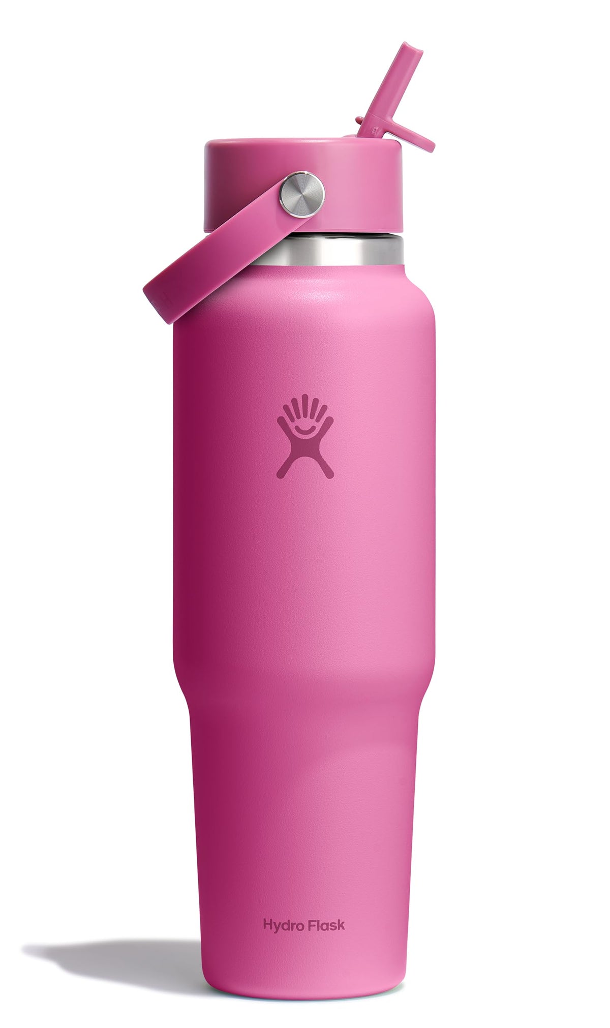 Hydro Flask Travel Water Bottle - Insulated Stainless Steel - Wide Straw Lid, Non Spill, Leakproof in 32 Oz Sandpiper