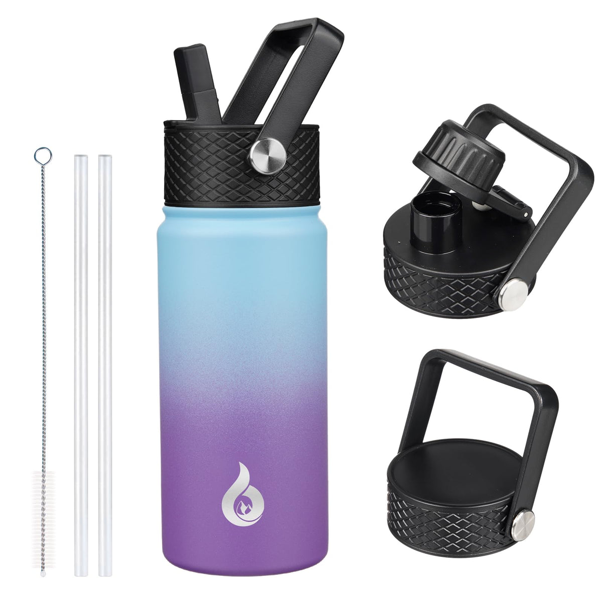 BJPKPK 64oz Insulated Water Bottle, Half Gallon Water Jug with Straw Lid