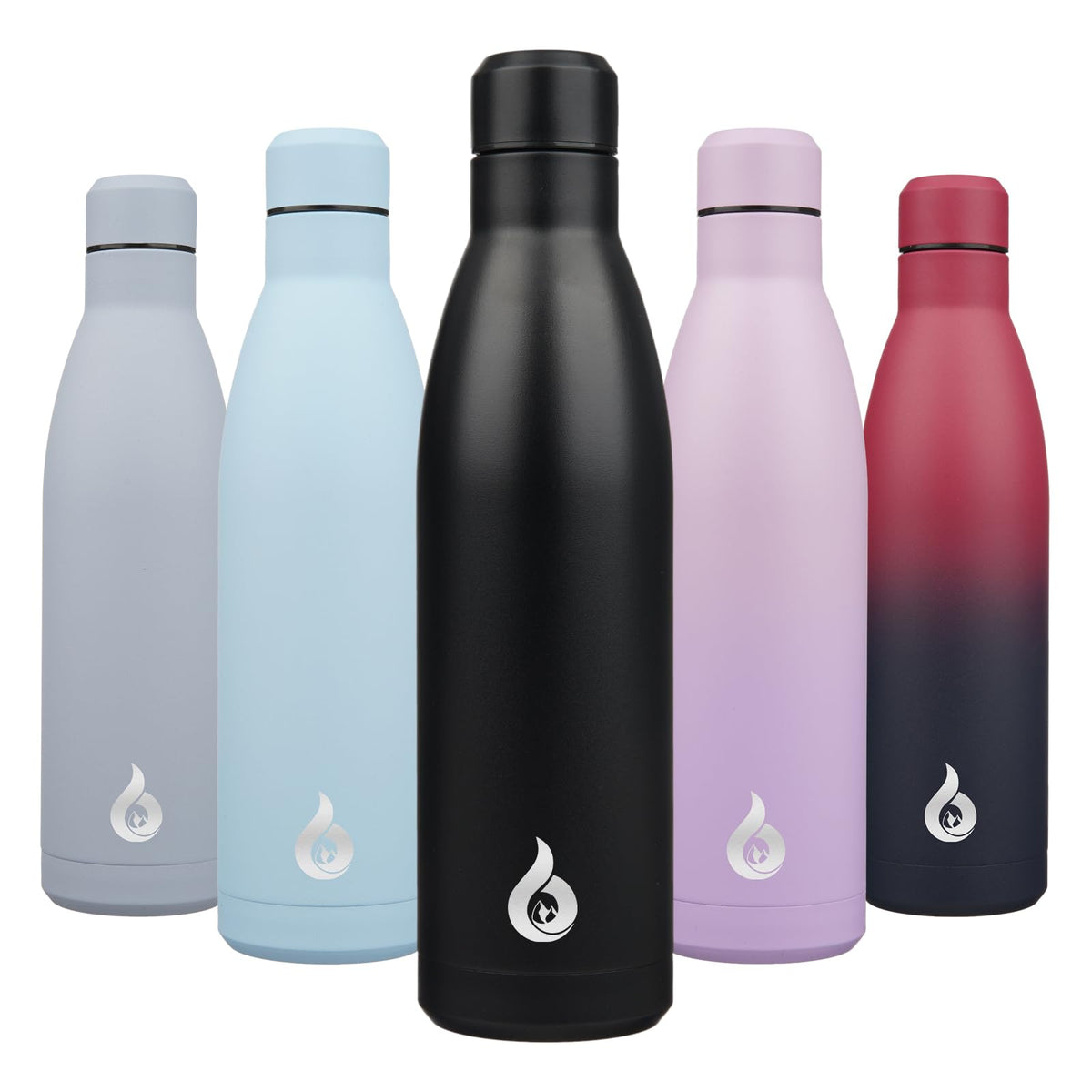 BJPKPK 12 oz Small Water Bottle, Reusable Insulated Stainless Steel Flask