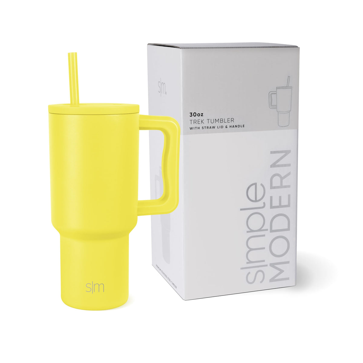 Simple Modern Tumbler with Handle and Straw | 40oz | Green