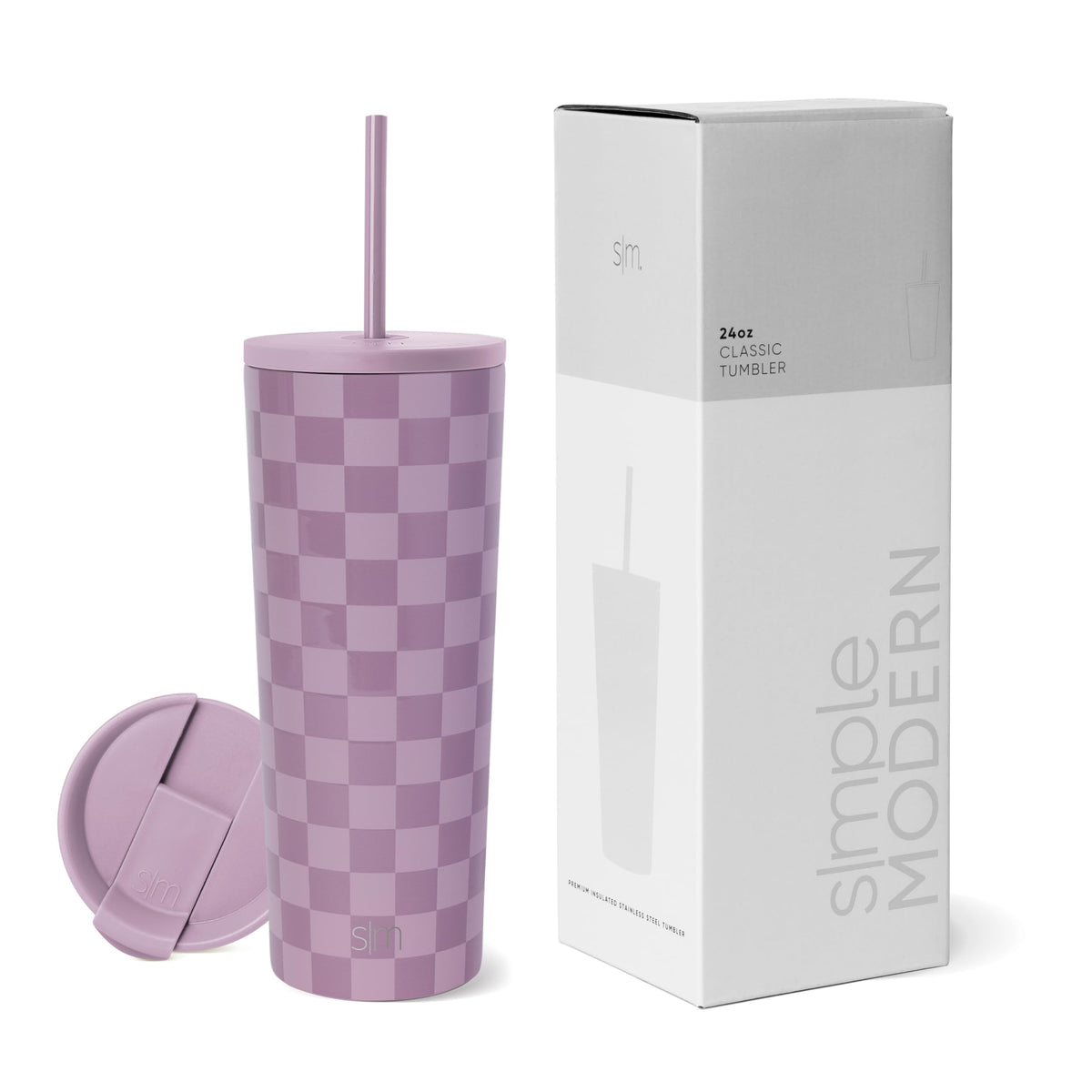 Simple Modern Iced Coffee Tumbler, Insulated | 24oz | Black