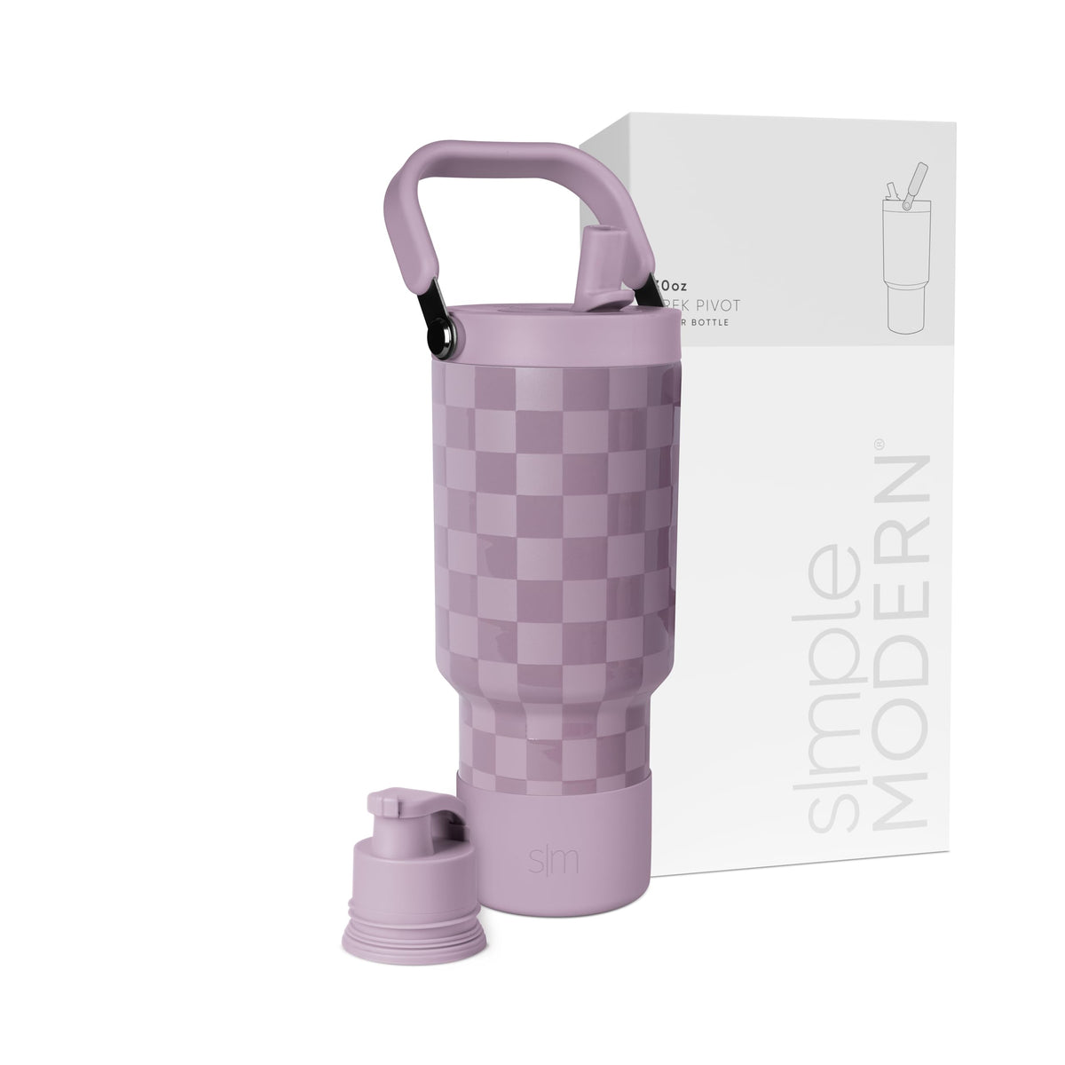 Simple Modern Tumbler with Handle, Water Jug | 40oz | Gray