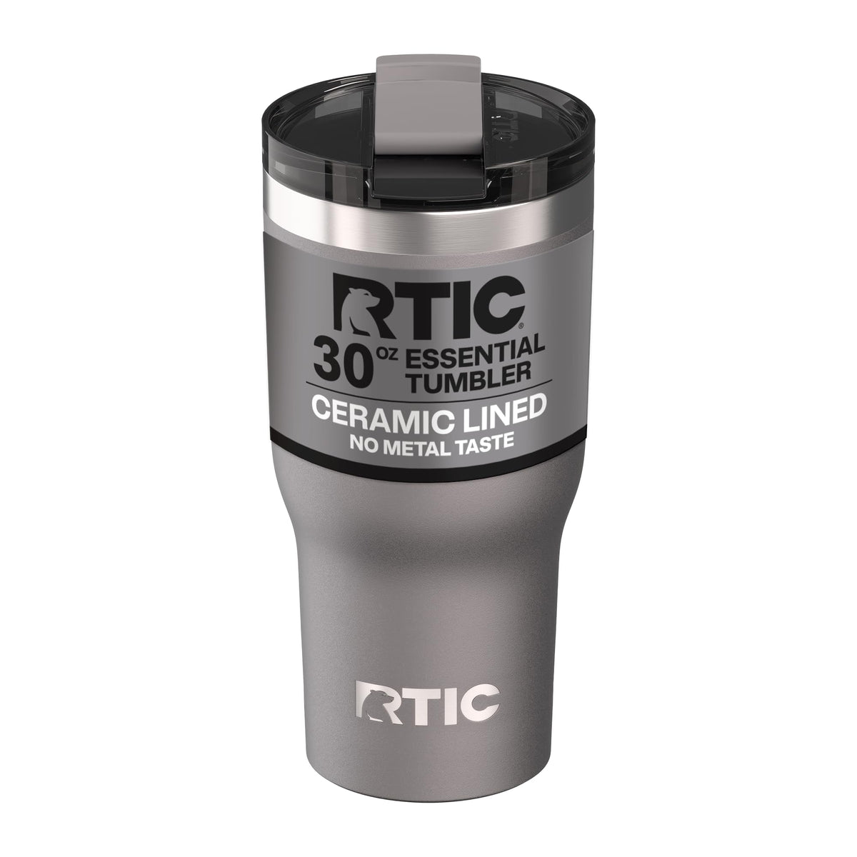 RTIC 20oz Essential Tumbler with Lid, Ceramic Lined, Graphite