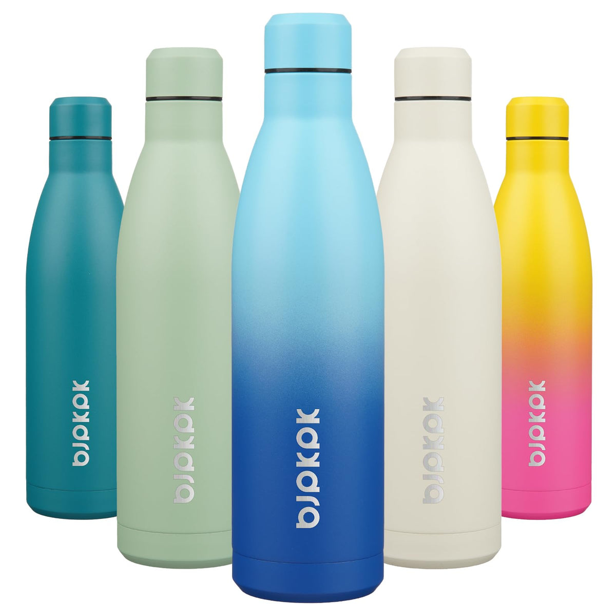 BJPKPK 12 oz Small Mini Water Bottle, Insulated Stainless Steel Flask