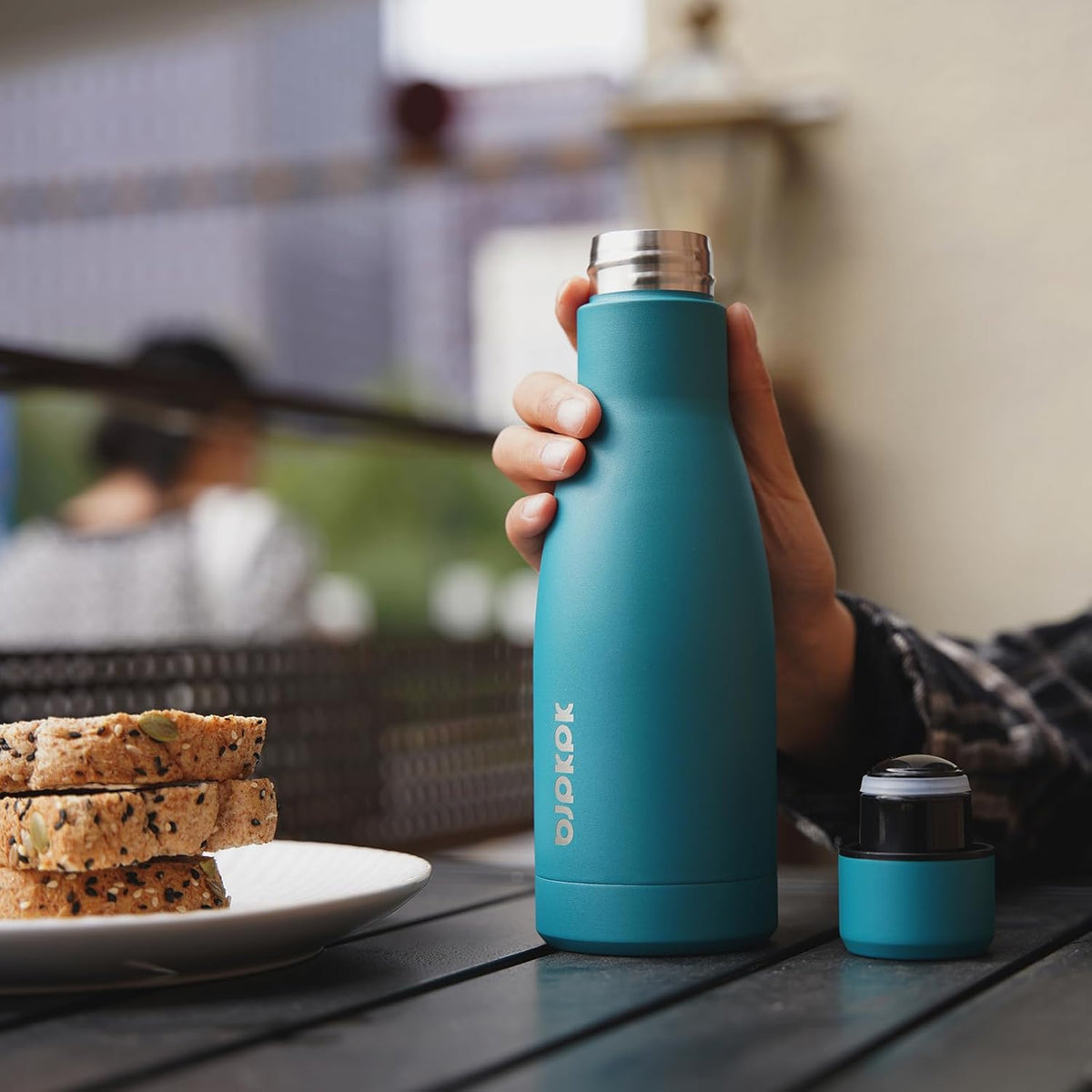 BJPKPK 12 oz Small Mini Water Bottle, Insulated Stainless Steel Flask