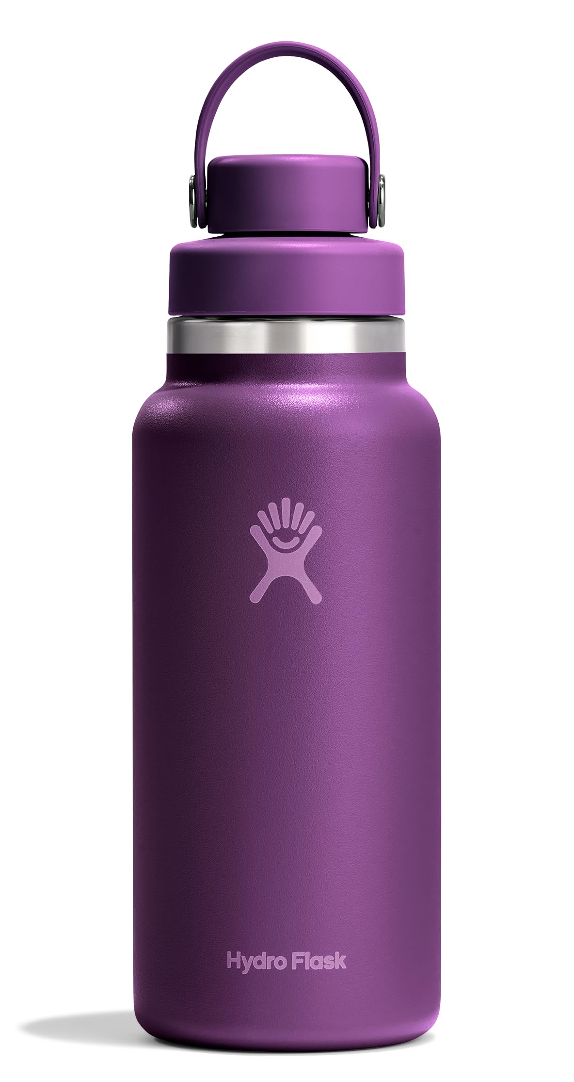 Hydro Flask Water Bottle - Insulated Stainless Steel - Wide Mouth Chug Lid, Non Spill, Leakproof in 40 Oz Tonal Trillium Pink