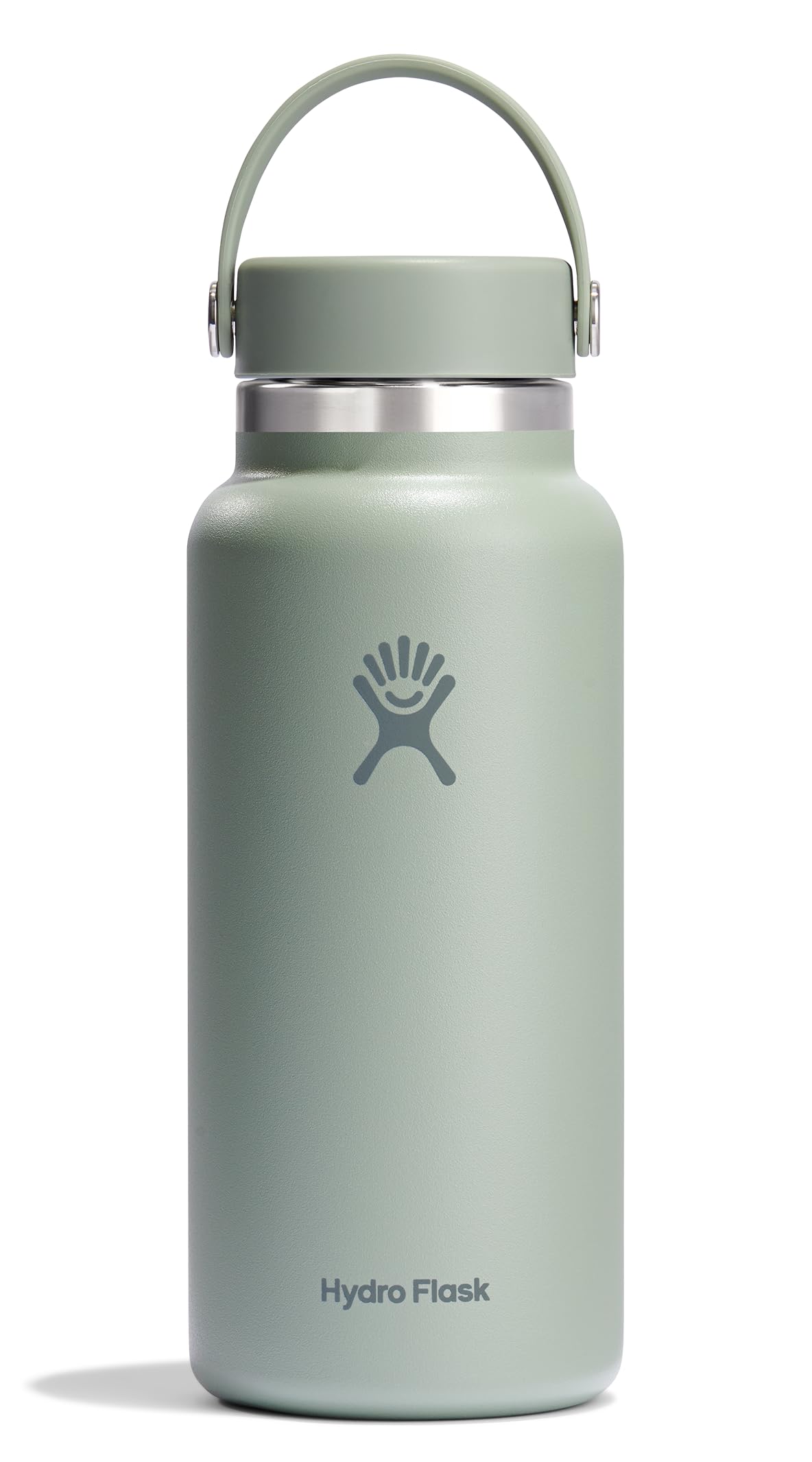 Hydro Flask Water Bottle - Insulated Stainless Steel - Wide Mouth Flex Lid, Non Spill, Leakproof and Refillable in 32 Oz Harbor Blue