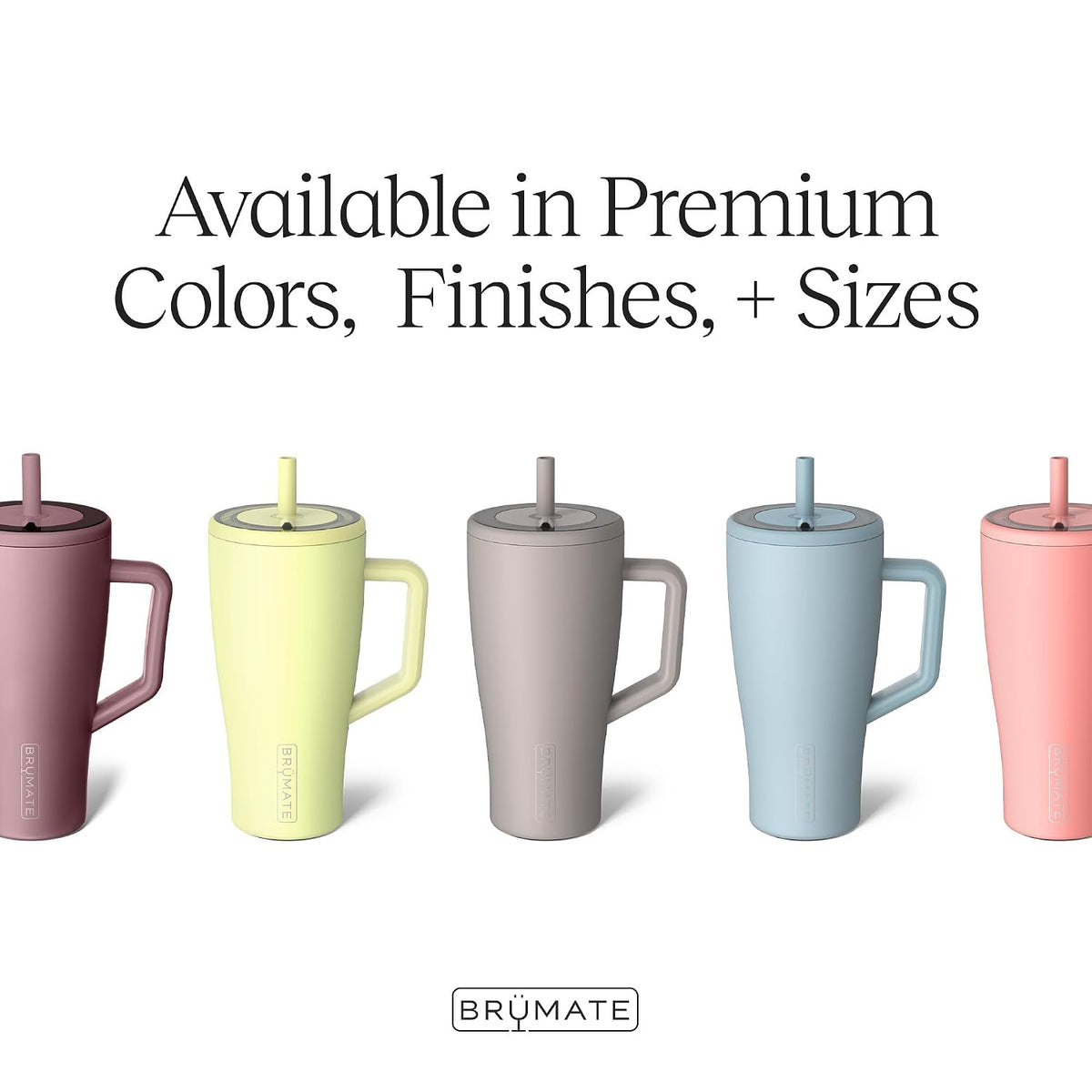 BrüMate Era 40 oz Tumbler with Handle & Straw | 100% Leakproof Insulated Water Bottle Tumbler with Lid & Flexible SoftSip Straw | Made of Stainless Steel | Cup Holder Friendly | 40oz (Nightfall Blue)