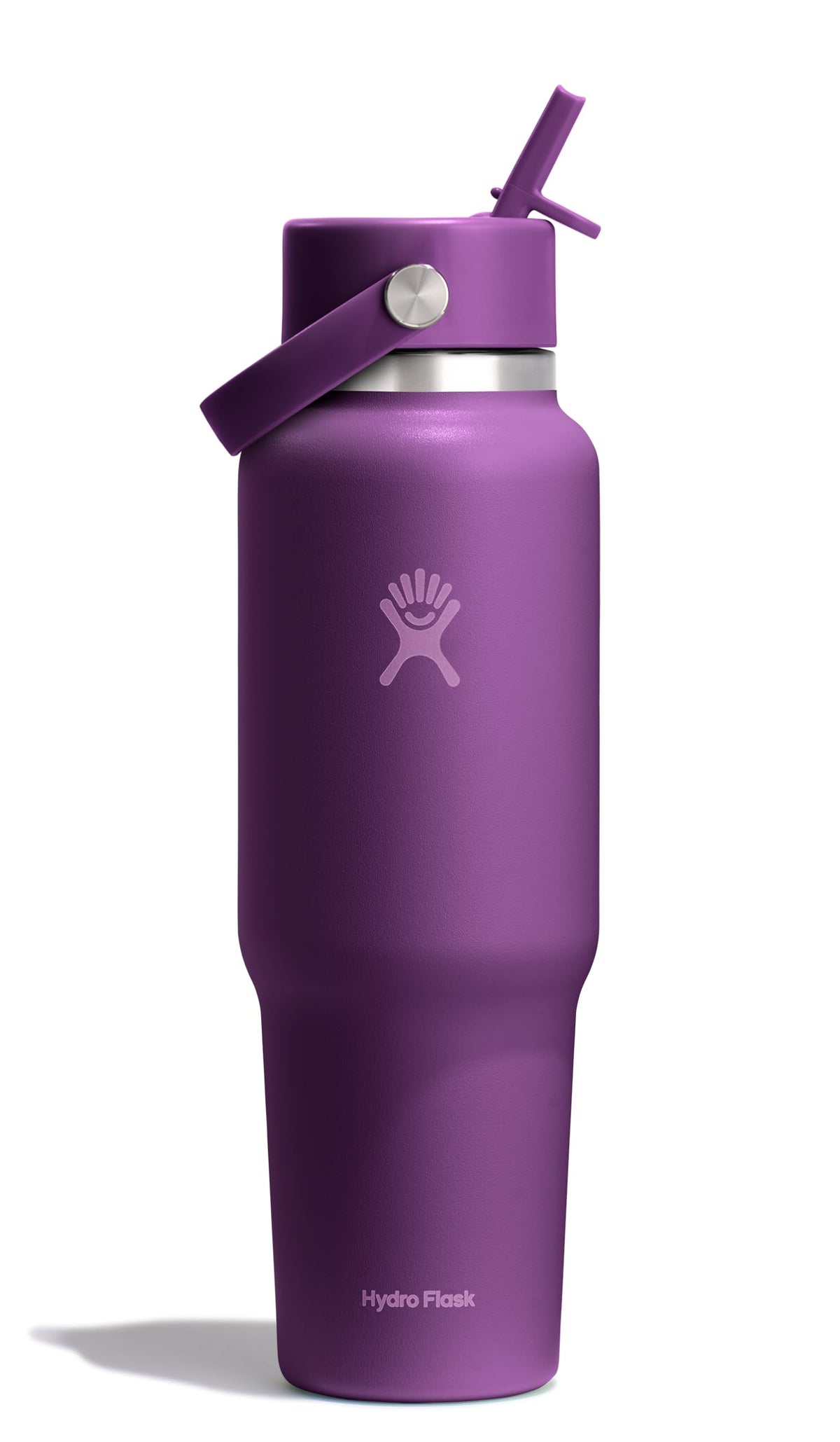 Hydro Flask Travel Water Bottle - Insulated Stainless Steel - Wide Straw Lid, Non Spill, Leakproof in 32 Oz Sandpiper