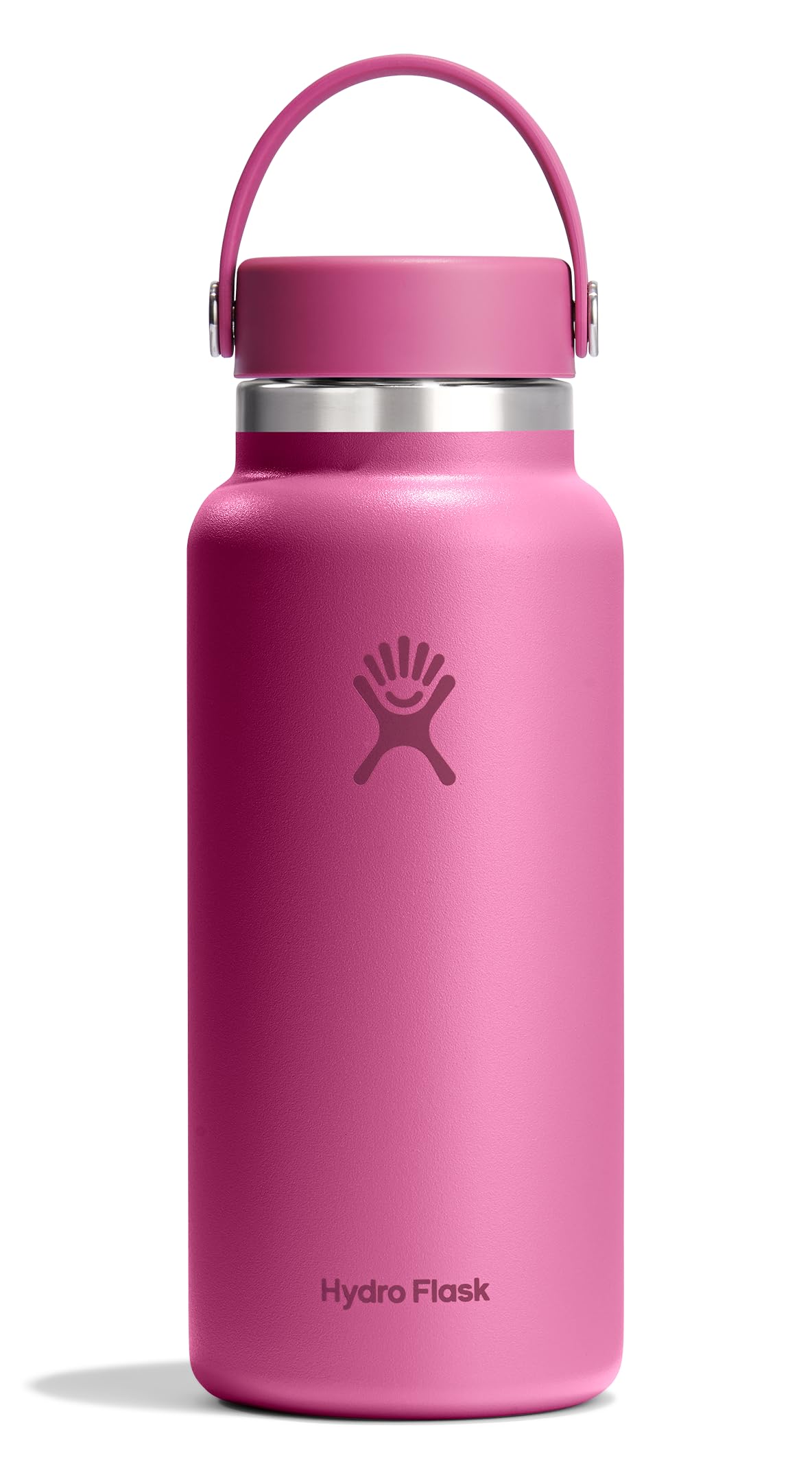 Hydro Flask Water Bottle - Insulated Stainless Steel - Wide Mouth Flex Lid, Non Spill, Leakproof and Refillable in 32 Oz Harbor Blue