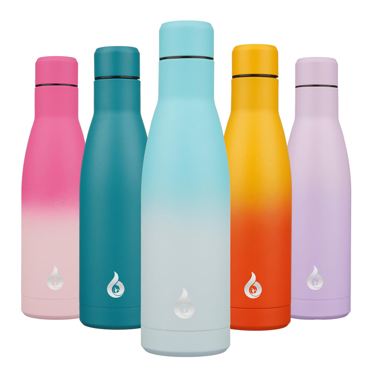 BJPKPK 12 oz Small Water Bottle, Reusable Insulated Stainless Steel Flask