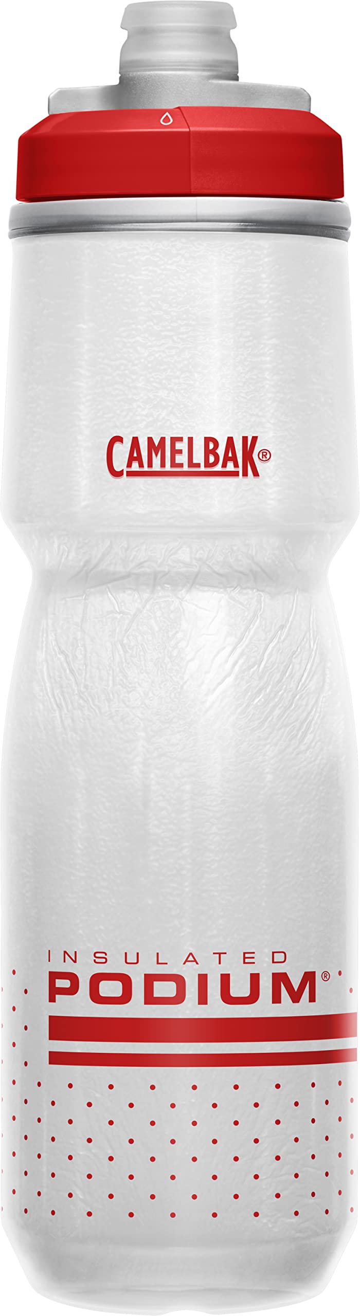 CamelBak Podium Chill Outdoor Water Bottle 24oz, White/Black