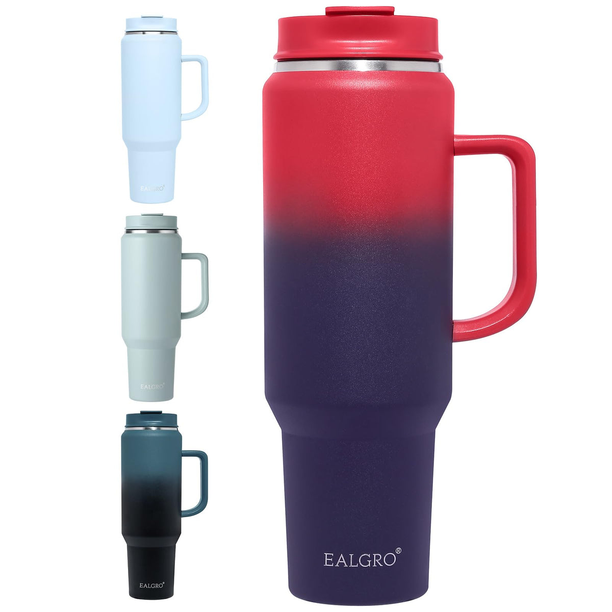 EALGRO 40 oz Tumbler with Handle, Insulated Tumblers with Lid and Straw