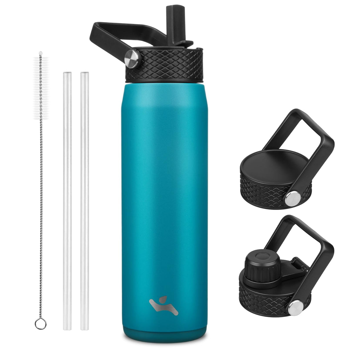 Konokyo 22 oz Insulated Stainless Steel Water Bottle with Straw Lid