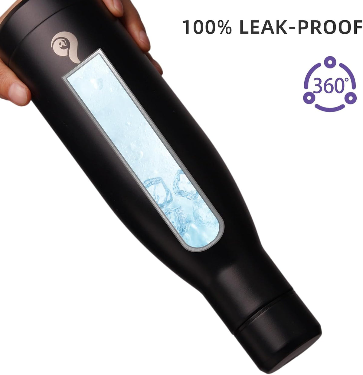 BJPKPK 12 oz Small Water Bottle, Reusable Insulated Stainless Steel Flask