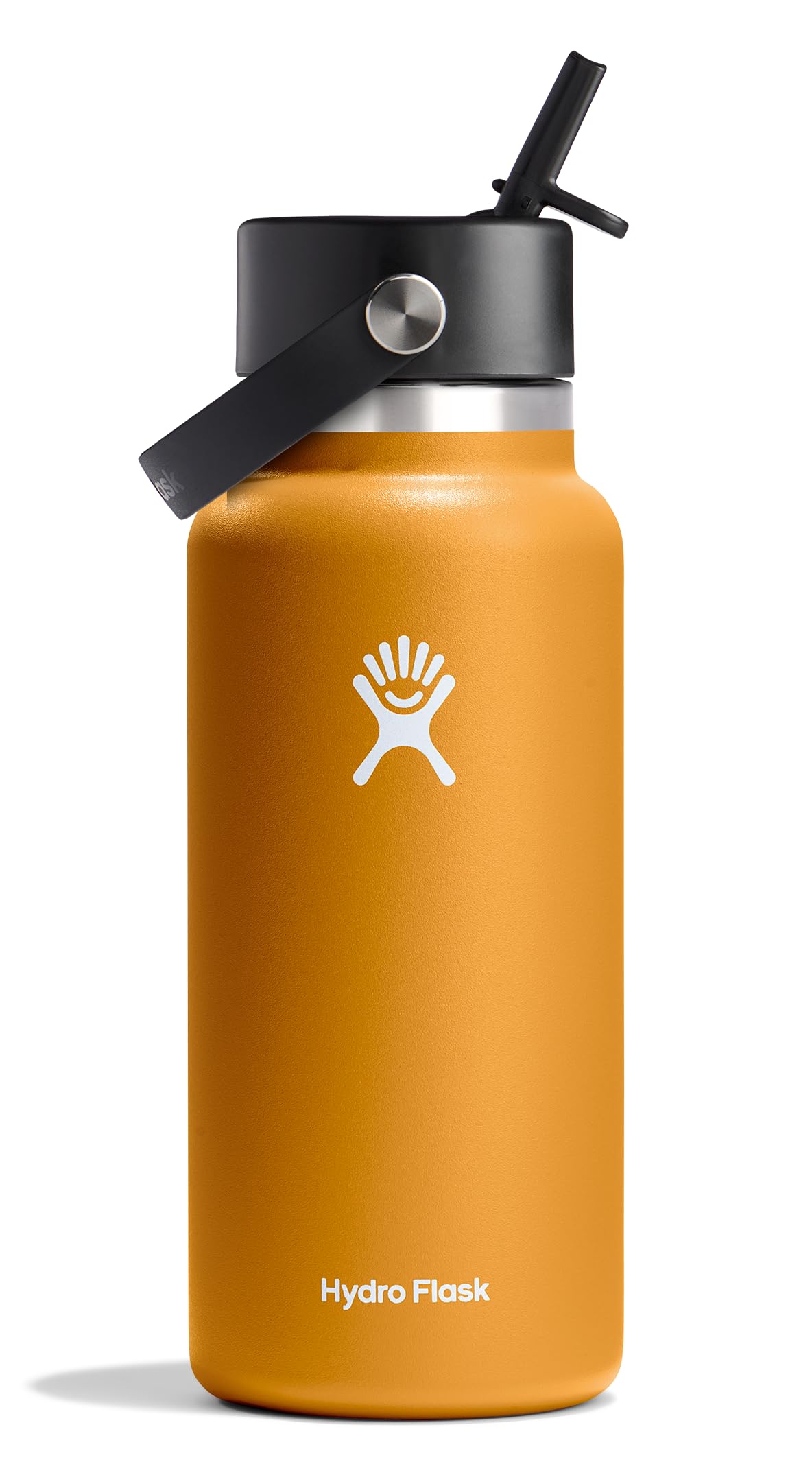 Hydro Flask Water Bottle - Insulated Stainless Steel - Wide Straw Lid, Non Spill, Leakproof in 24 Oz Ivory