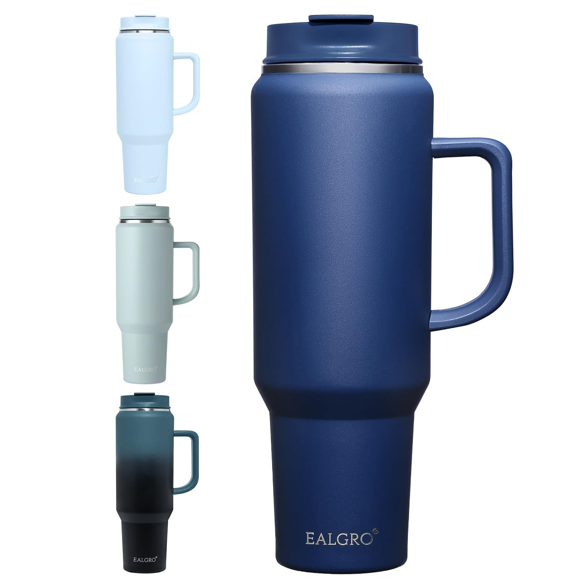 EALGRO 40 oz Tumbler with Handle, Insulated Tumblers with Lid and Straw