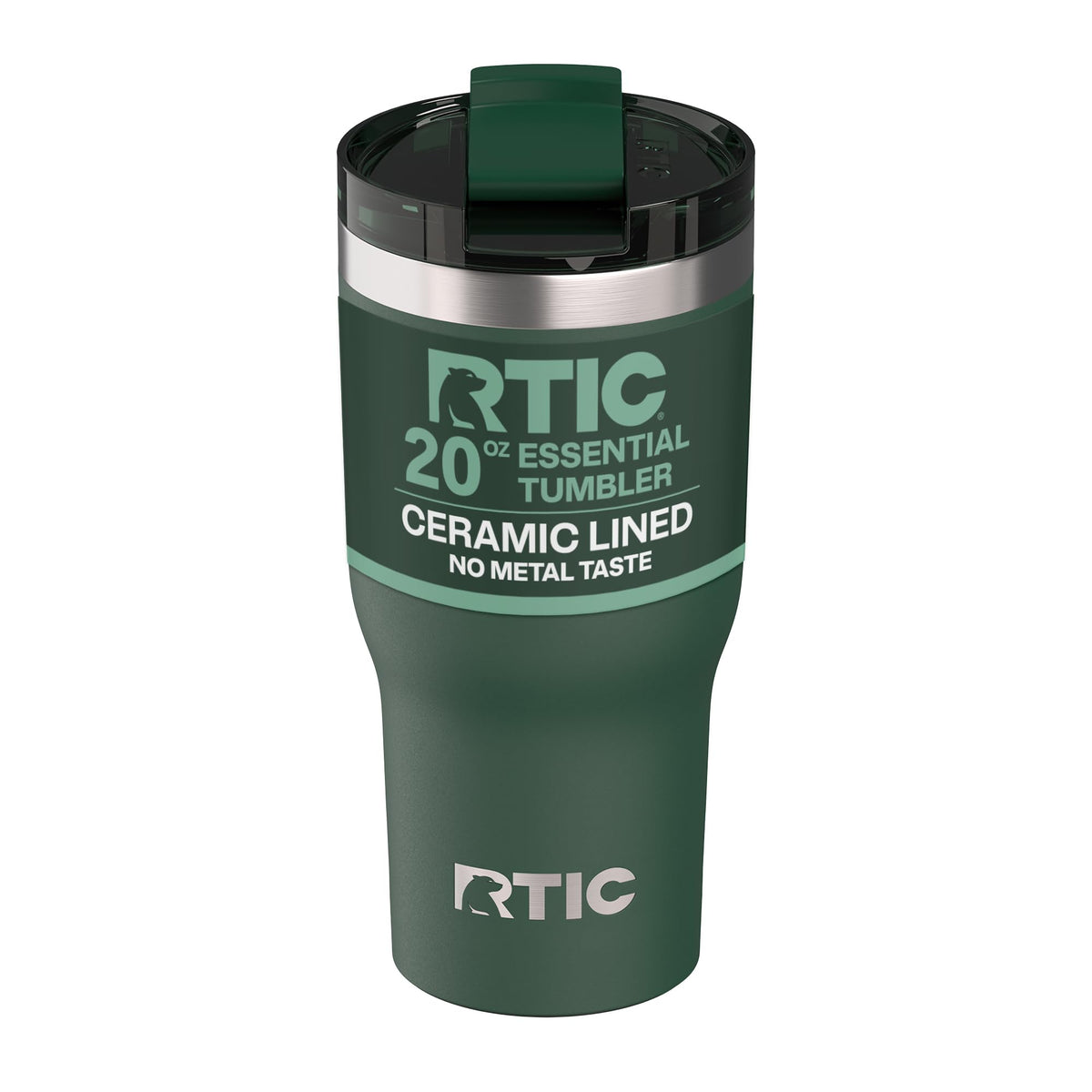 RTIC 20oz Essential Tumbler with Lid, Ceramic Lined, Graphite