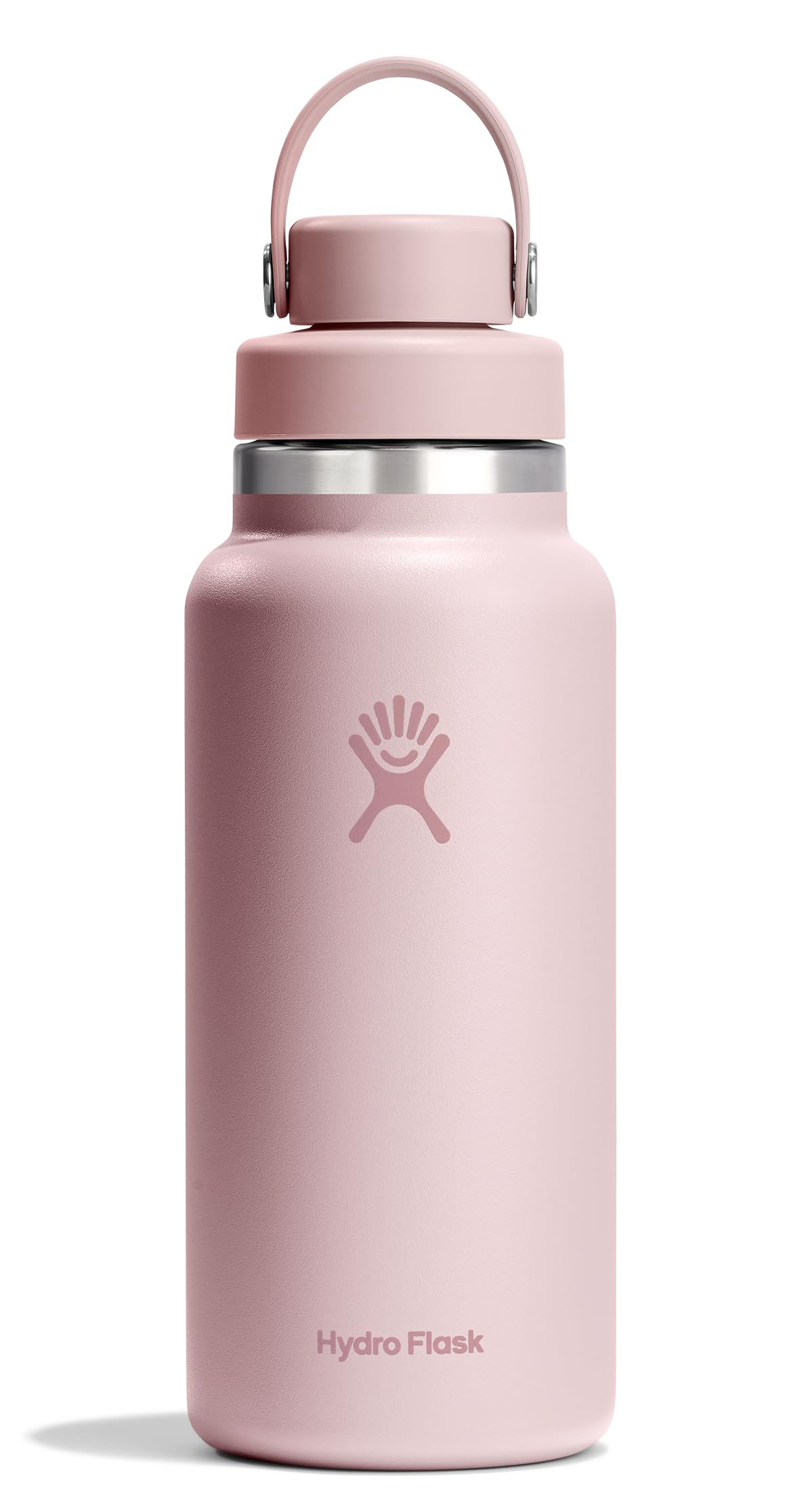 Hydro Flask Water Bottle - Insulated Stainless Steel - Wide Mouth Chug Lid, Non Spill, Leakproof in 40 Oz Tonal Trillium Pink