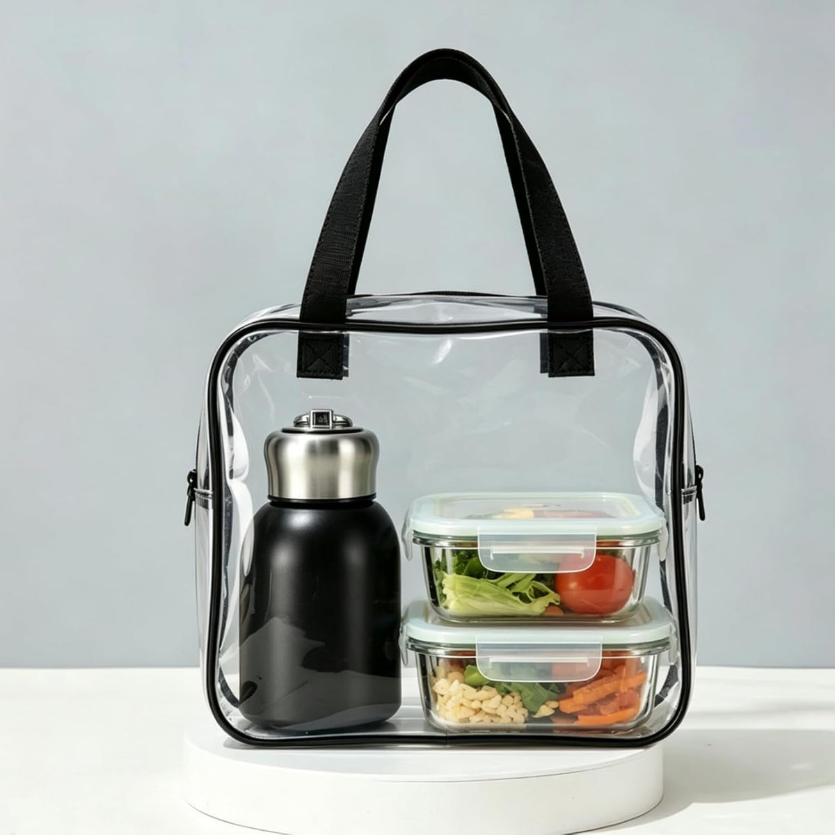 Mini Stainless Steel, Small Insulated Flask, Compact Vacuum Bottle, Portable Stainless Steel Tumble, Travel Coffee Mug, Small MetalWater Bottle, Cute Water Bottle With Handle (Black)
