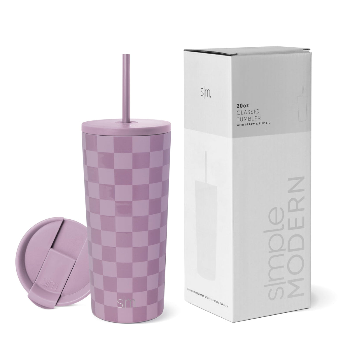 Simple Modern Iced Coffee Tumbler, Insulated | 24oz | Black