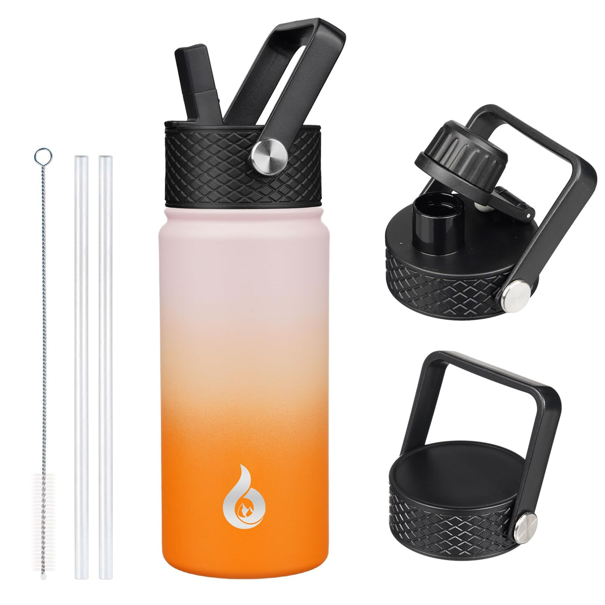 BJPKPK 64oz Insulated Water Bottle, Half Gallon Water Jug with Straw Lid