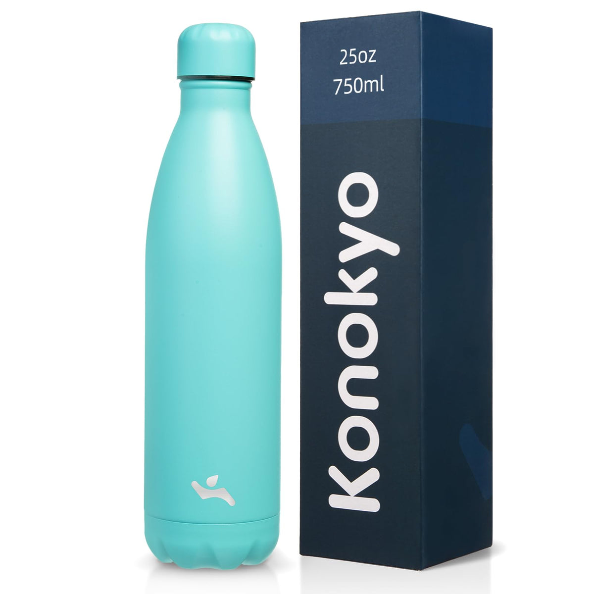Konokyo 25 oz Insulated Stainless Steel Water Bottle, Blue