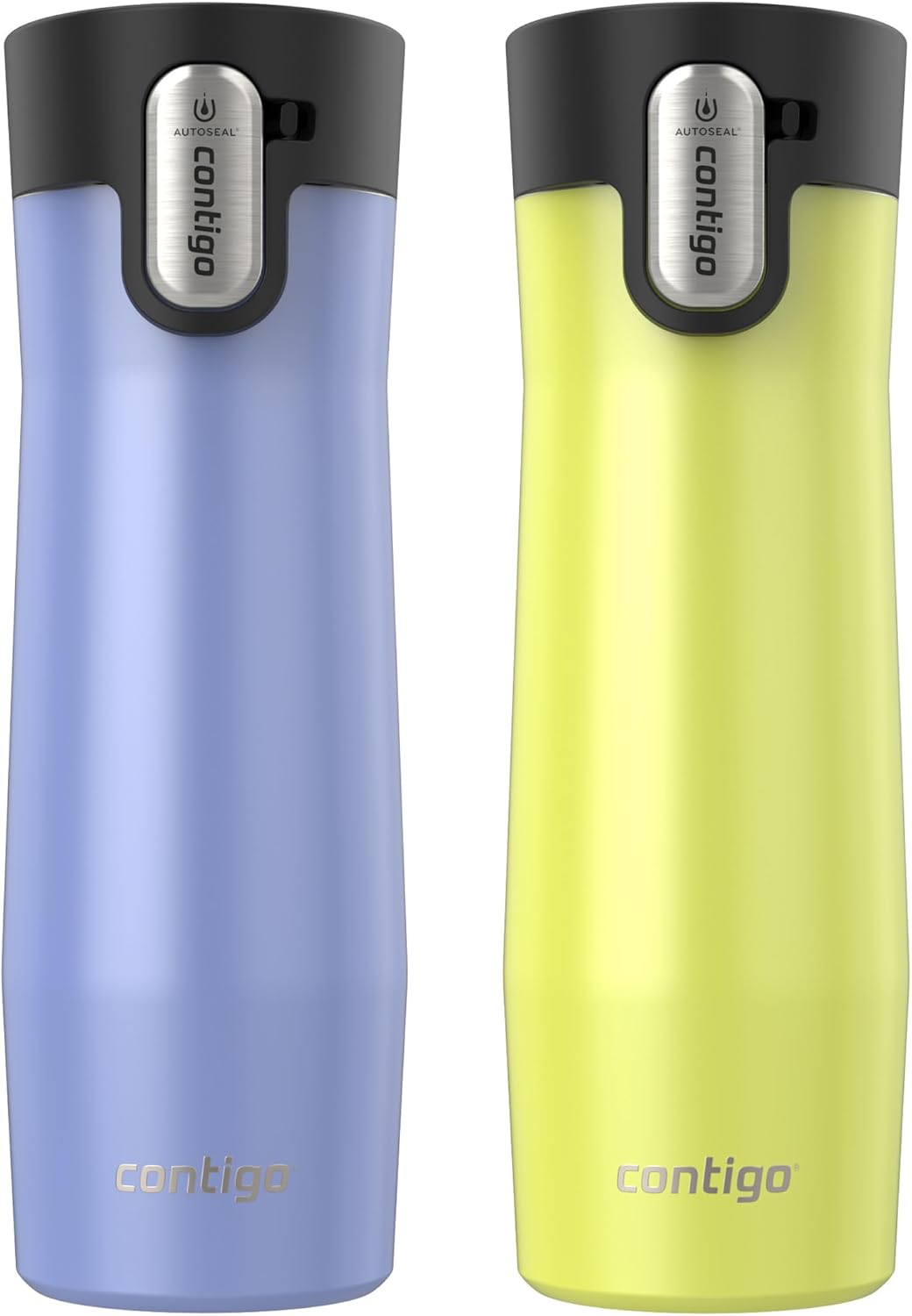 Contigo West Loop Stainless Steel Travel Mug with AUTOSEAL Lid, 16oz., Stainless Steel/Black