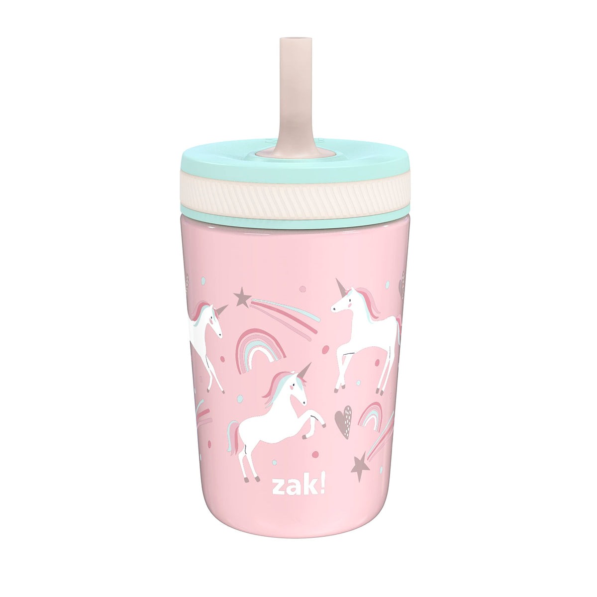 Zak Designs Spaceships Kelso 12oz Stainless Steel Leak-Proof Toddler Cup