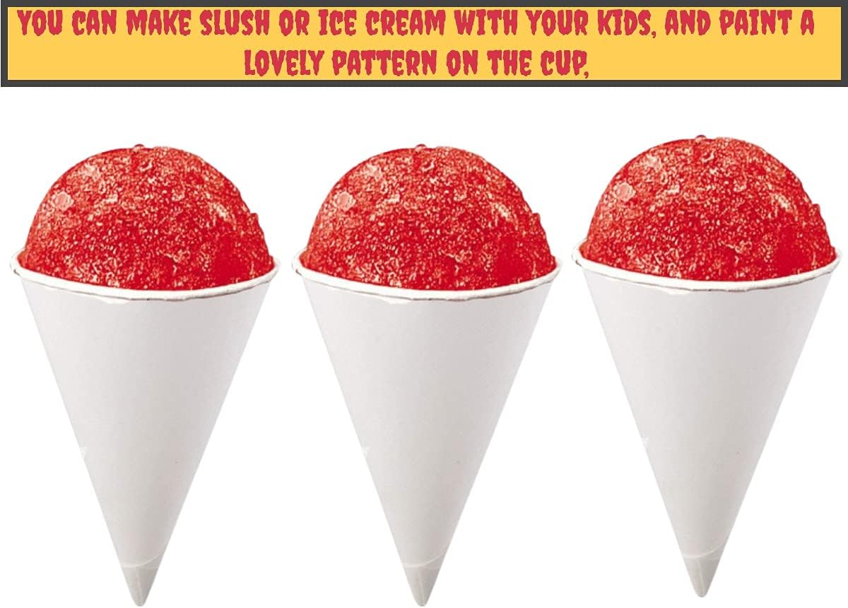 Disposable White Paper Cone Cups (Pack of 400-4.5 oz) Eco-Friendly, Leak-Proof, Ideal for Events, Water Coolers, Quick Hydration & Efficient Cleanup