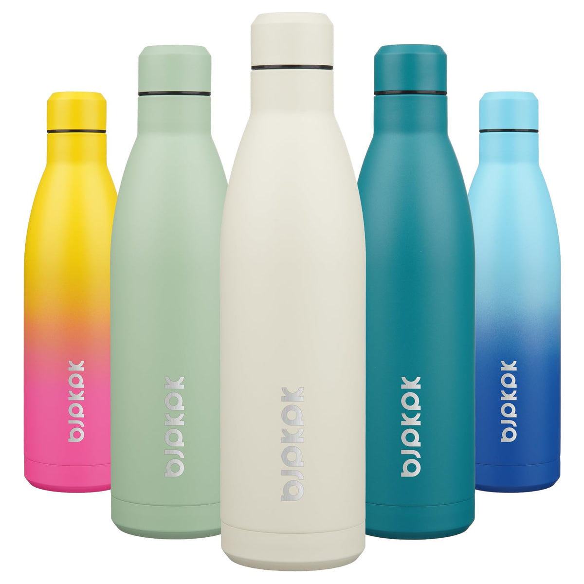 BJPKPK 12 oz Small Mini Water Bottle, Insulated Stainless Steel Flask