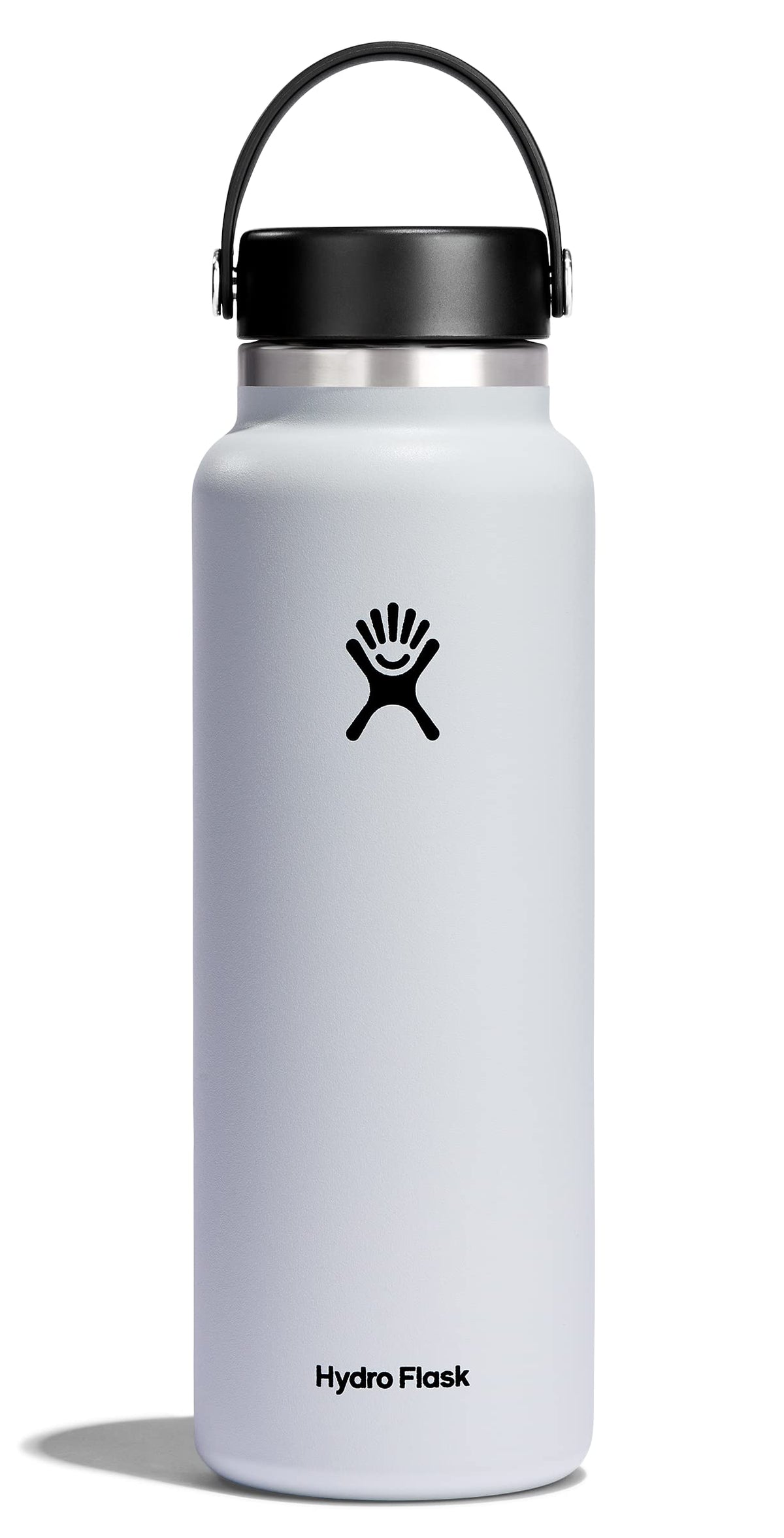 Hydro Flask Water Bottle - Insulated Stainless Steel - Wide Mouth Flex Lid, Non Spill, Leakproof and Refillable in 20 Oz Harbor Blue