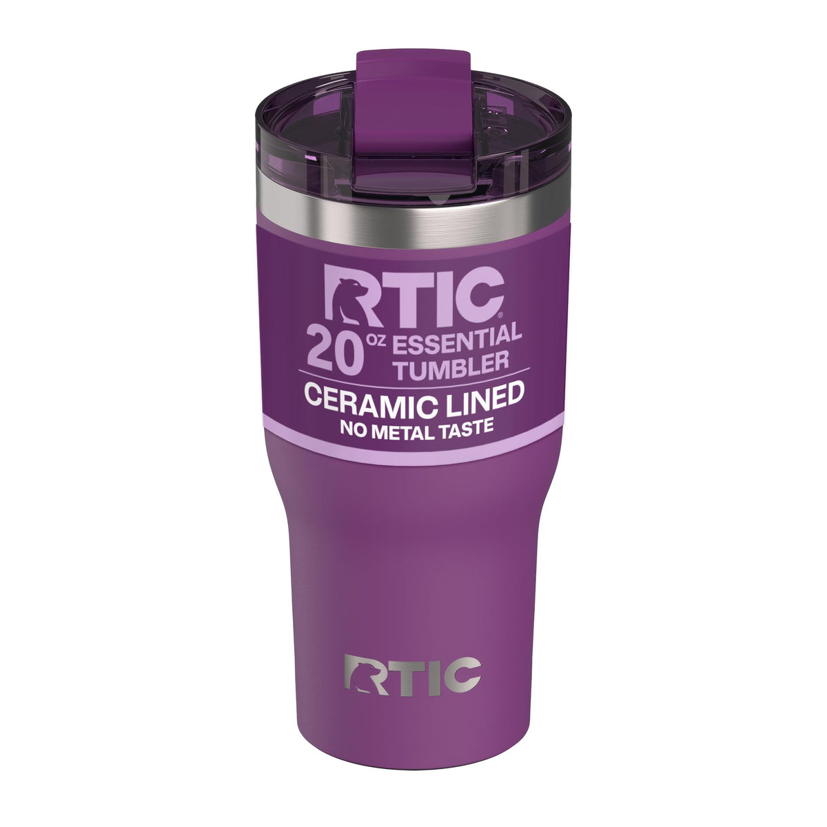 RTIC 20oz Essential Tumbler with Lid, Ceramic Lined, Graphite
