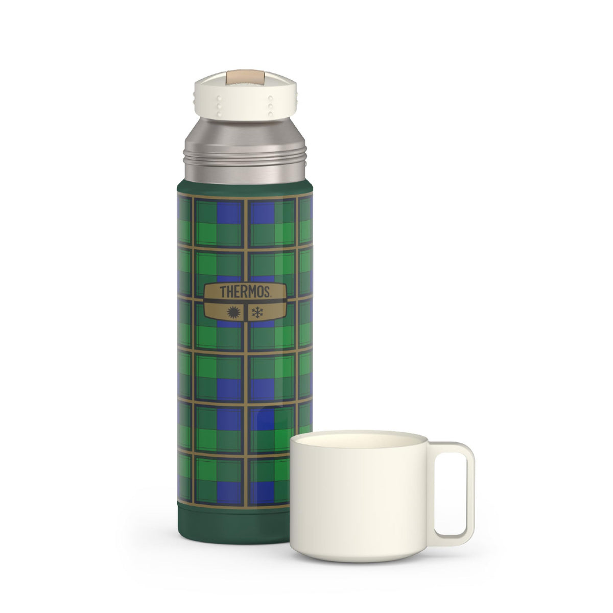 Thermos Vacuum Insulated 16 Ounce Compact Stainless Steel Beverage Bottle