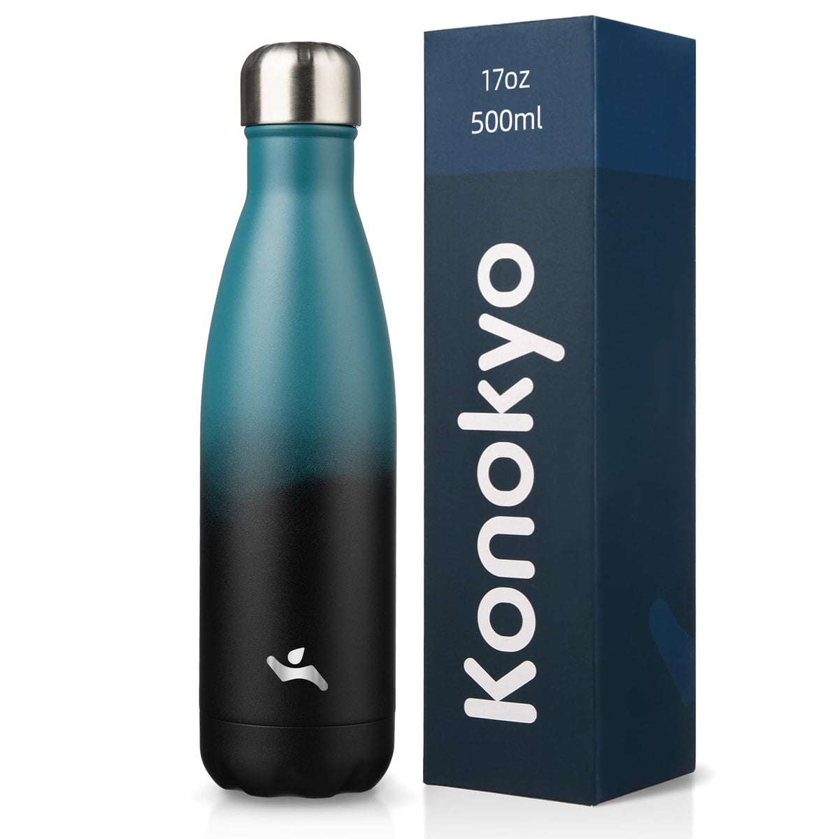 Konokyo 25 oz Insulated Stainless Steel Water Bottle, Blue