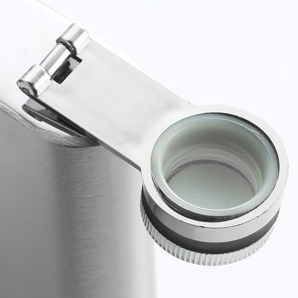 Solid Flasks Stainless Steel Flask & Funnel Set, 8 oz