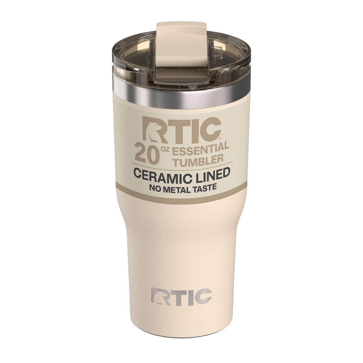 RTIC 20oz Essential Tumbler with Lid, Ceramic Lined, Graphite
