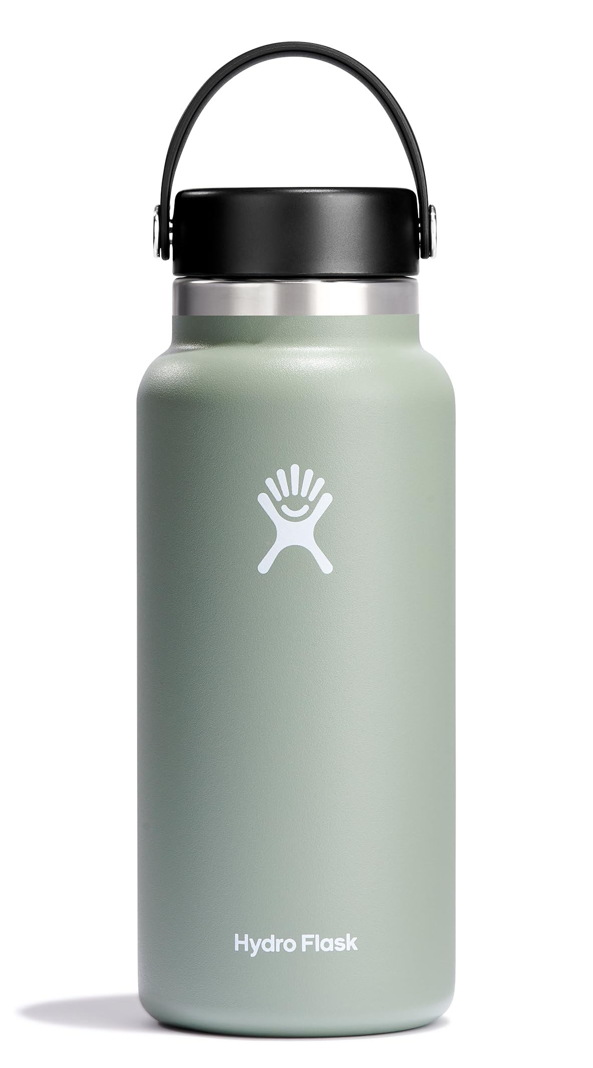 Hydro Flask Water Bottle - Insulated Stainless Steel - Wide Mouth Flex Lid, Non Spill, Leakproof and Refillable in 32 Oz Harbor Blue