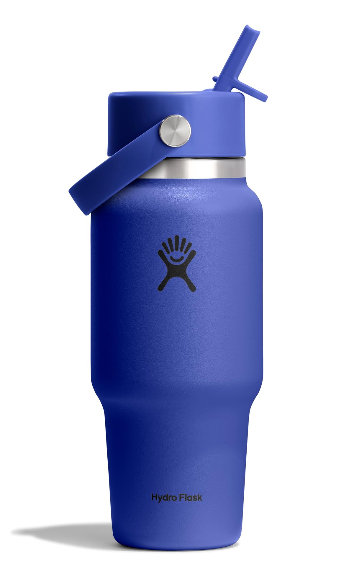 Hydro Flask Travel Water Bottle - Insulated Stainless Steel - Wide Straw Lid, Non Spill, Leakproof in 32 Oz Sandpiper