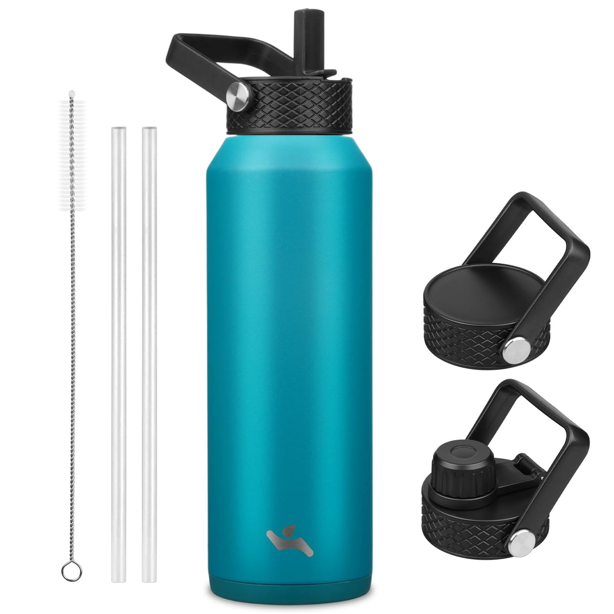 Konokyo 22 oz Insulated Stainless Steel Water Bottle with Straw Lid