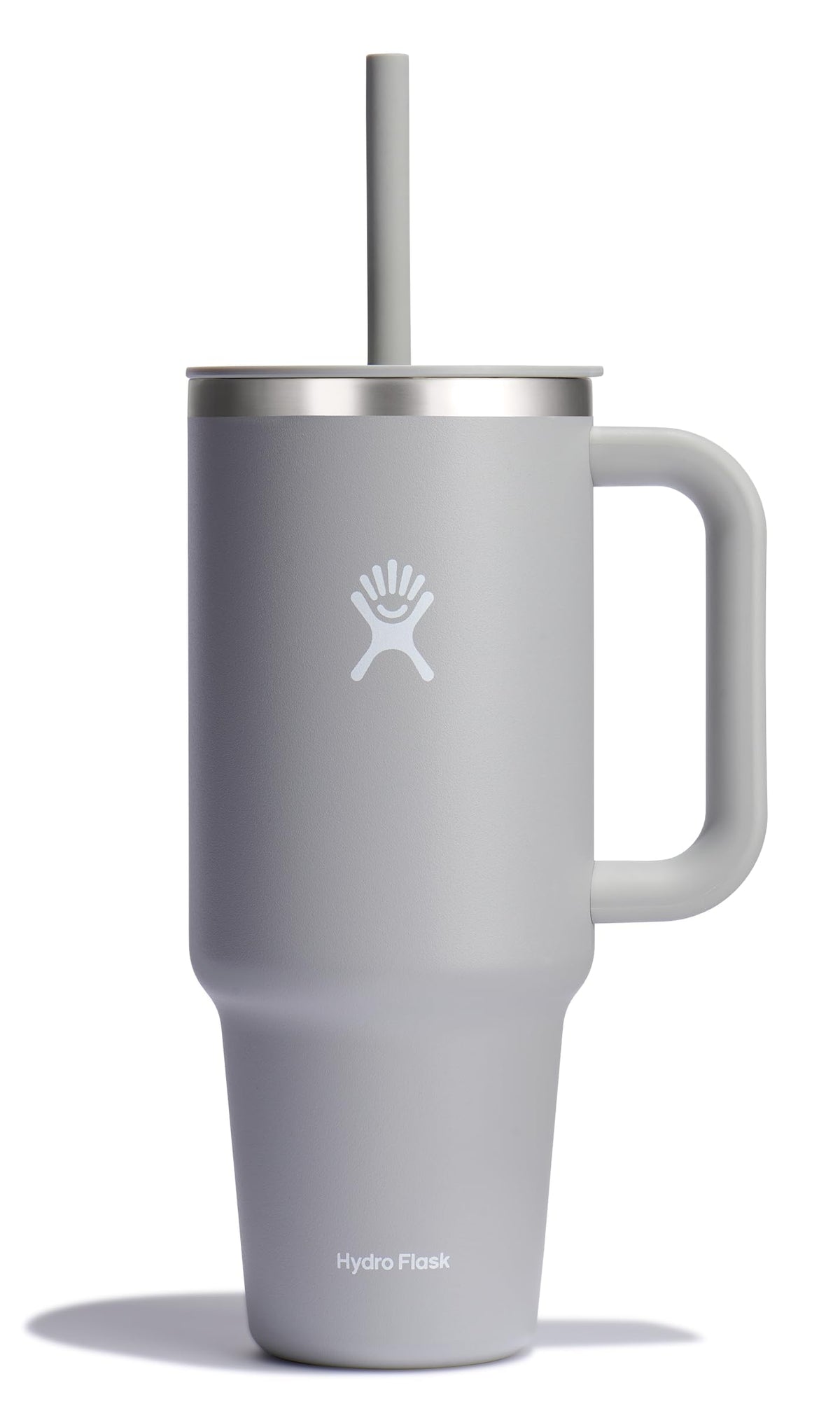 Hydro Flask Travel Tumbler with Handle, Lid and Straw - Insulated Stainless Steel in 40 Oz Trillium