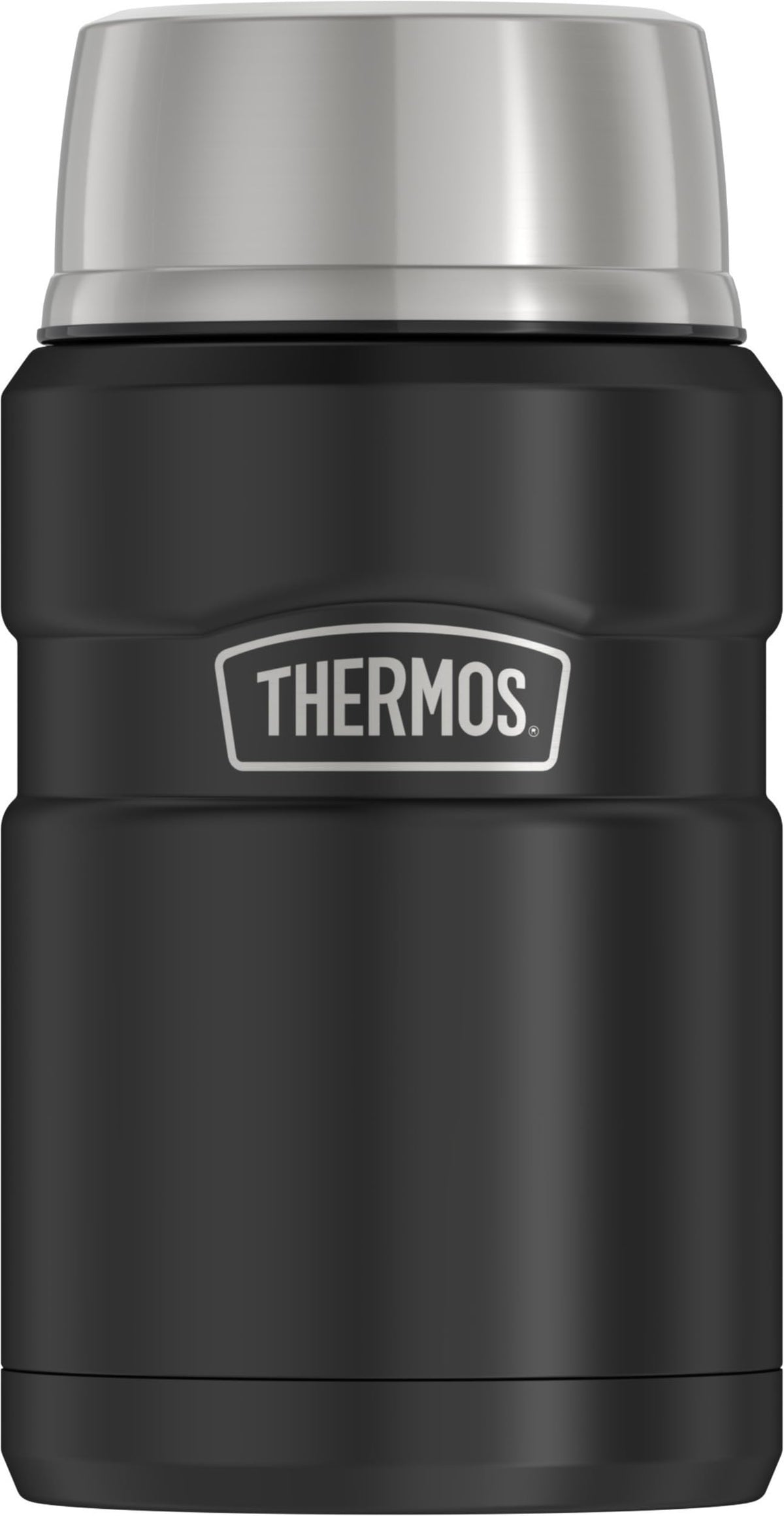 THERMOS Stainless King Food Jar with Handle, 47oz, Matte Stainless Steel