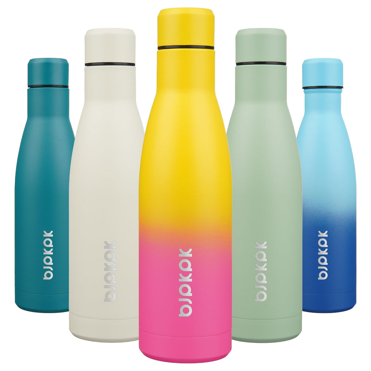 BJPKPK 12 oz Small Mini Water Bottle, Insulated Stainless Steel Flask