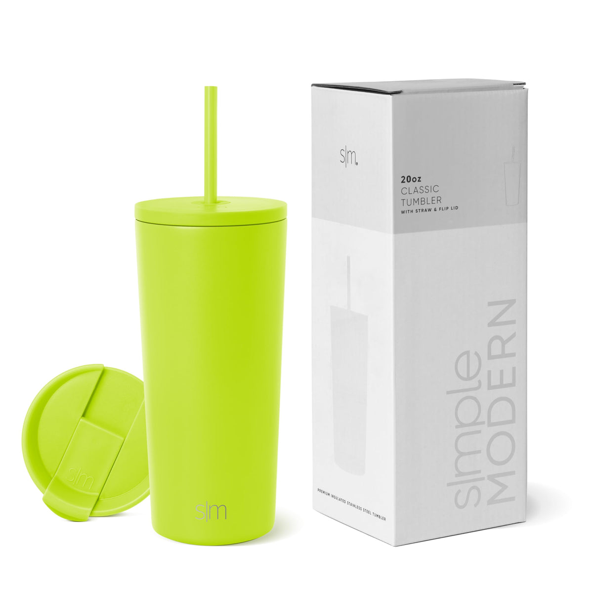 Simple Modern Iced Coffee Tumbler, Insulated | 24oz | Black