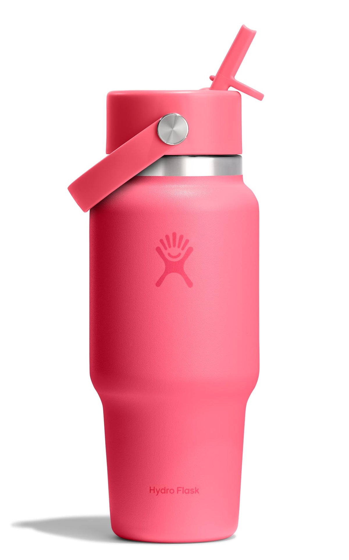 Hydro Flask Travel Water Bottle - Insulated Stainless Steel - Wide Straw Lid, Non Spill, Leakproof in 32 Oz Sandpiper