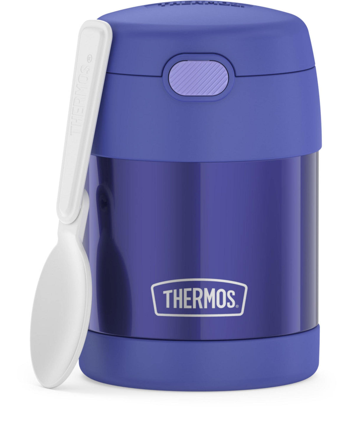 THERMOS FUNTAINER Kids Food Jar with Spoon, 10oz, Navy