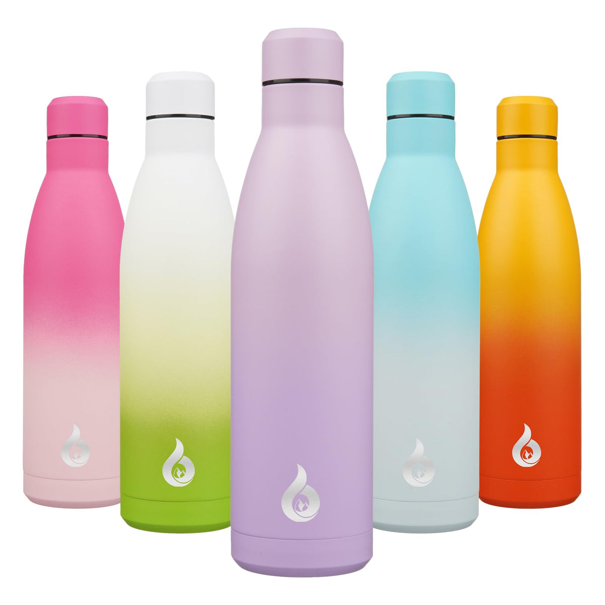 BJPKPK 12 oz Small Water Bottle, Reusable Insulated Stainless Steel Flask