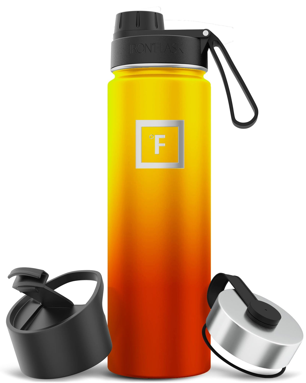IRON °FLASK 24 oz Wide Mouth Water Bottle with Straw